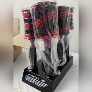 Spornette Boar Bristle Round Brush Set & Display Stand Lexi 1445 & 1450 Set Of 6